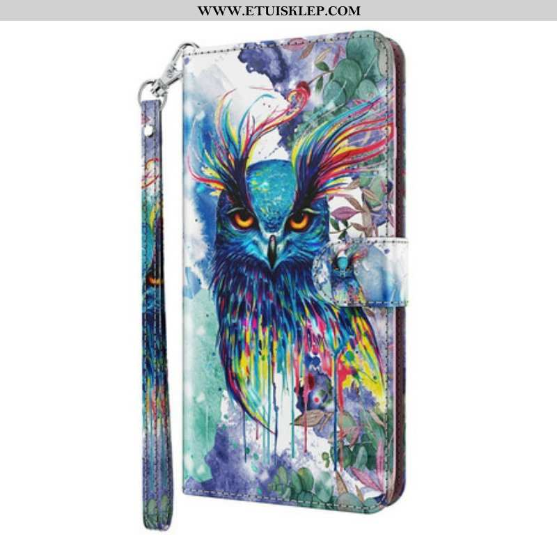 Etui Folio do Samsung Galaxy S21 5G Ptak Akwarela